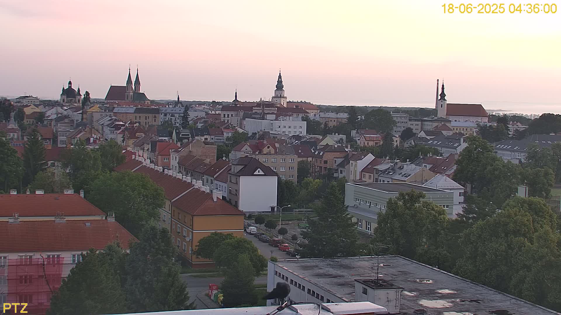 Kroměříž  PTZ Rotary Panaromic Skyline Live Cam - Kromeriz, Zlin, Czechia