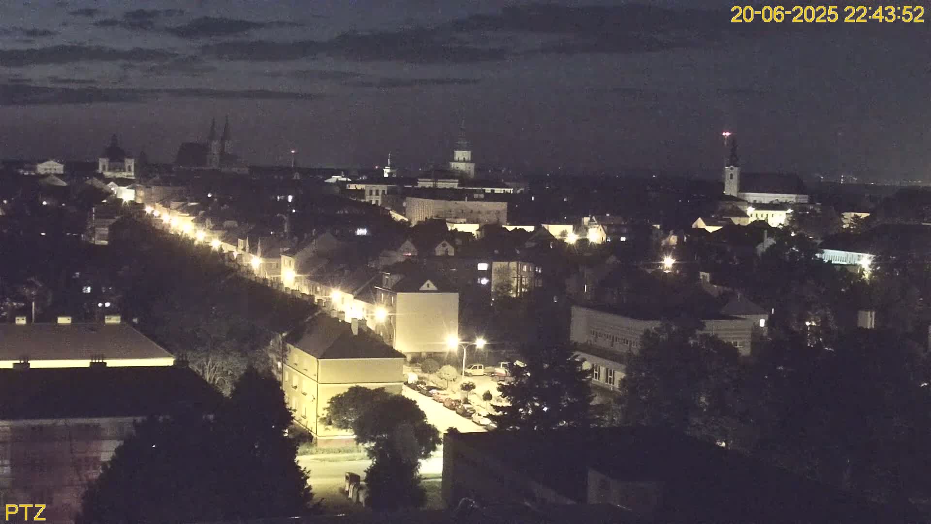 Kroměříž  PTZ Rotary Panaromic Skyline Live Cam - Kromeriz, Zlin, Czechia