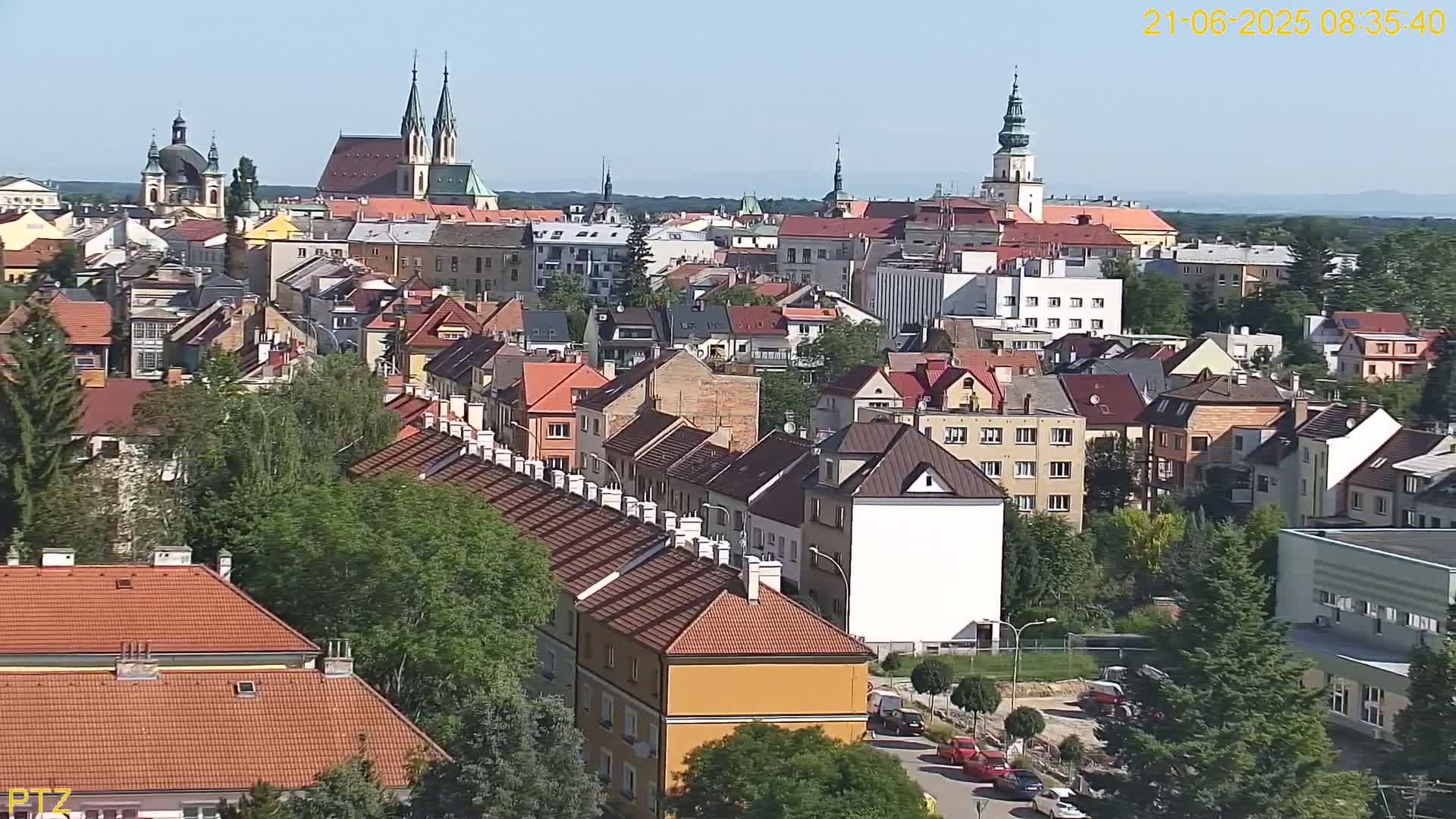 Kroměříž  PTZ Rotary Panaromic Skyline Live Cam - Kromeriz, Zlin, Czechia