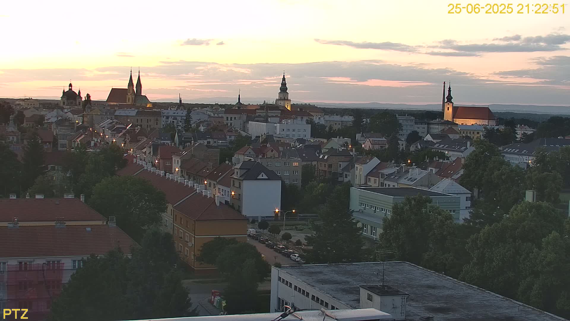 Kroměříž  PTZ Rotary Panaromic Skyline Live Cam - Kromeriz, Zlin, Czechia