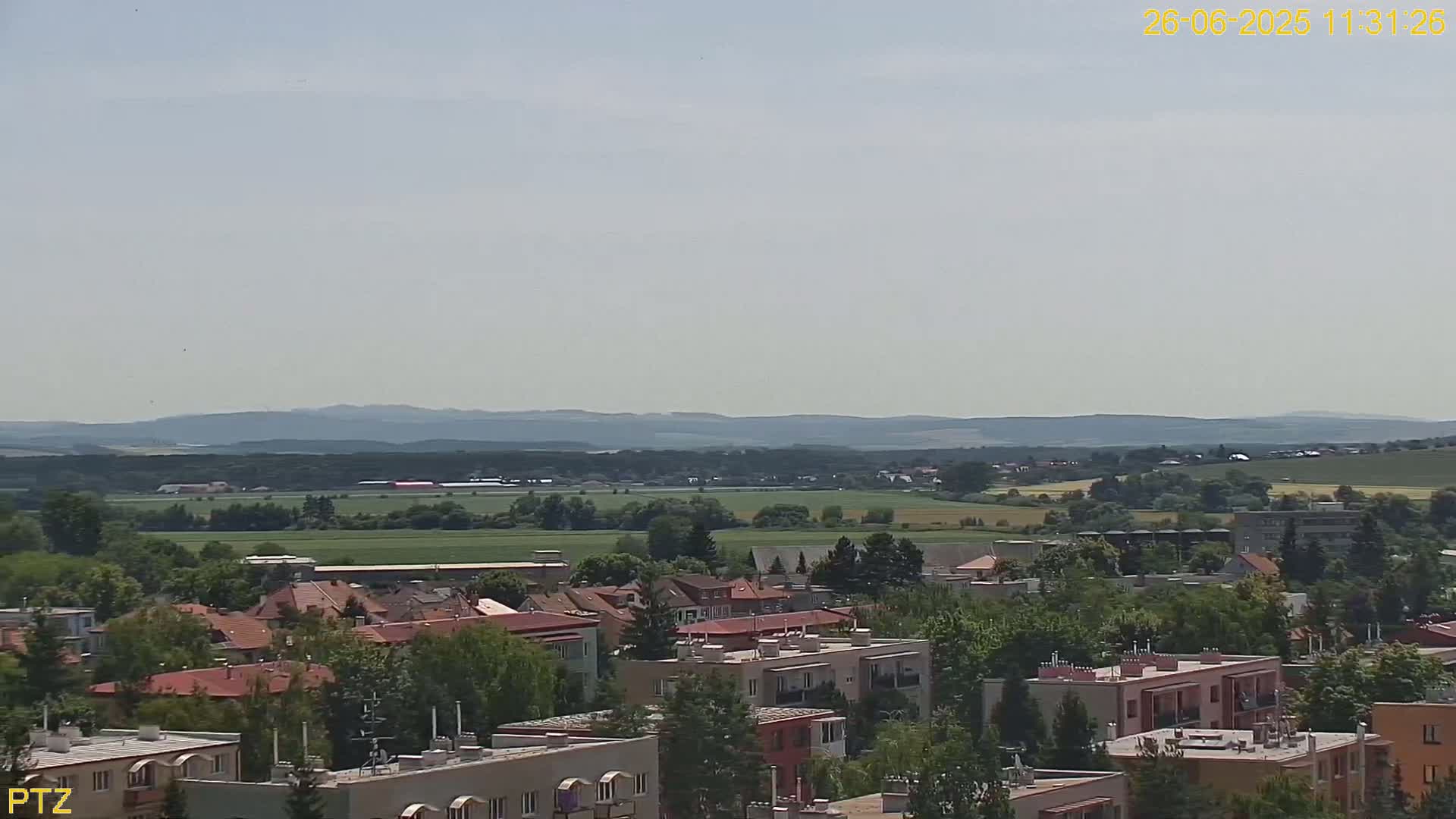 Kroměříž  PTZ Rotary Panaromic Skyline Live Cam - Kromeriz, Zlin, Czechia