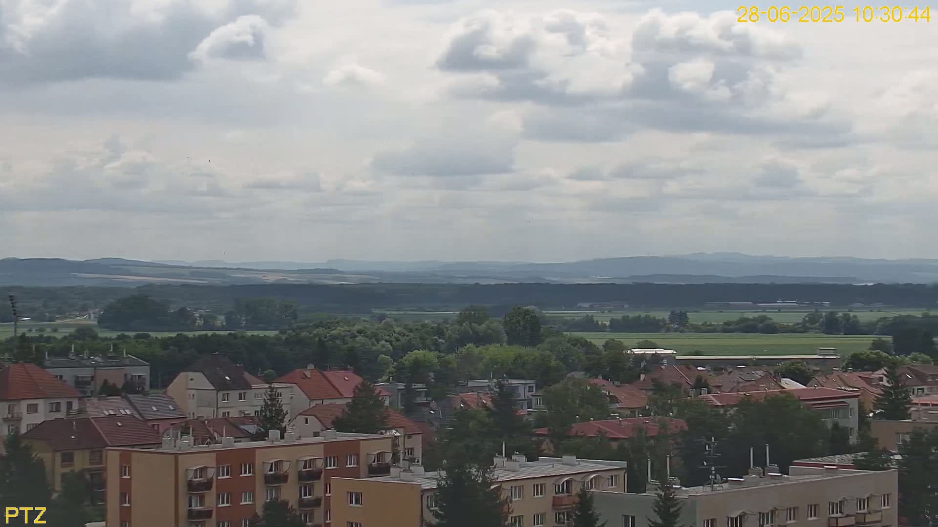 Kroměříž  PTZ Rotary Panaromic Skyline Live Cam - Kromeriz, Zlin, Czechia
