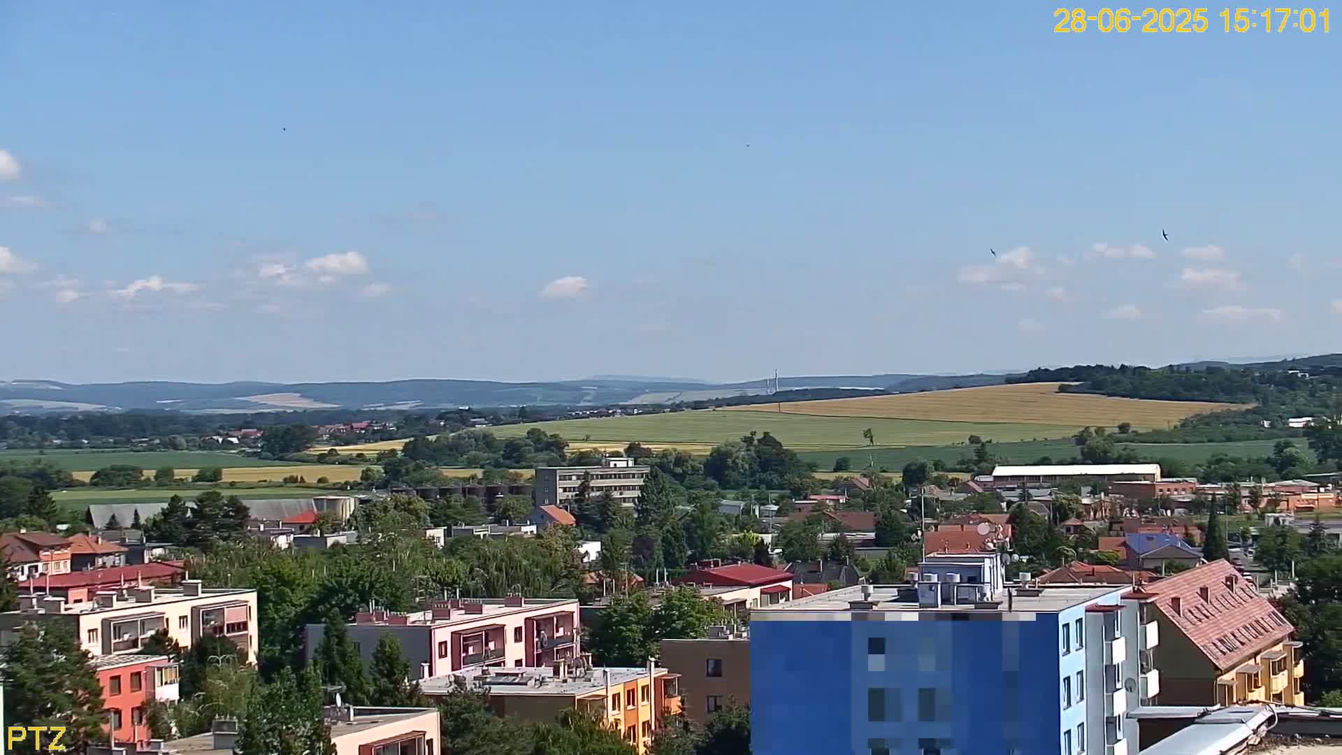 Kroměříž  PTZ Rotary Panaromic Skyline Live Cam - Kromeriz, Zlin, Czechia