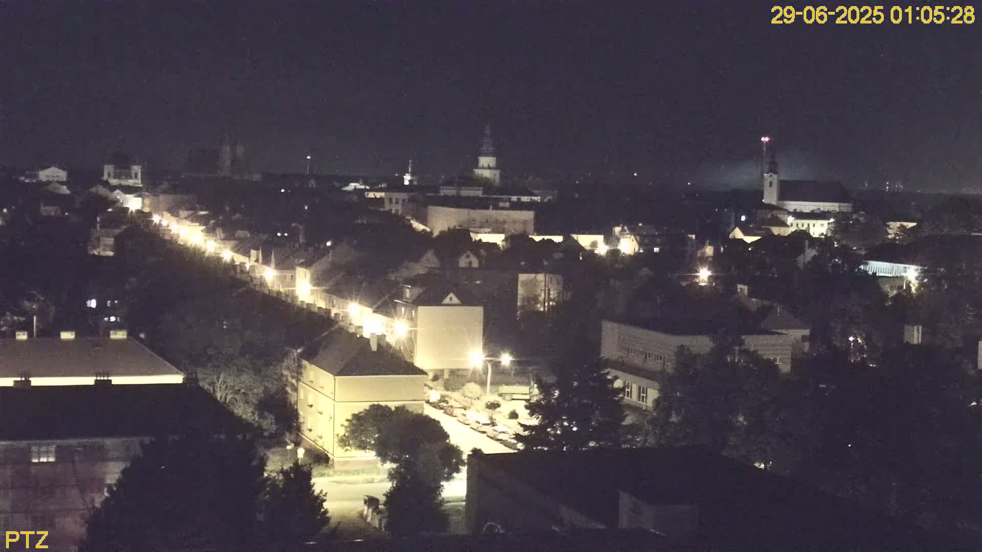 Kroměříž  PTZ Rotary Panaromic Skyline Live Cam - Kromeriz, Zlin, Czechia