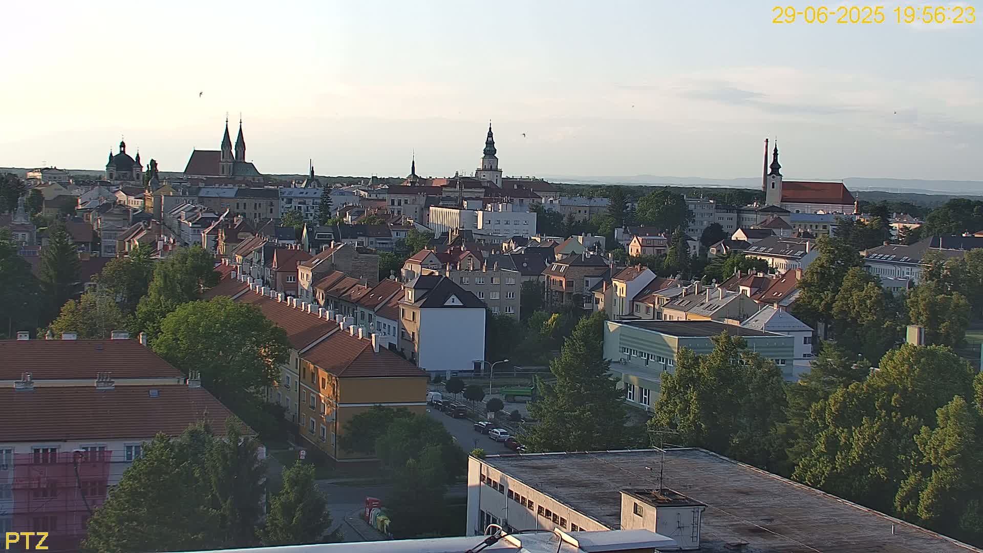 Kroměříž  PTZ Rotary Panaromic Skyline Live Cam - Kromeriz, Zlin, Czechia