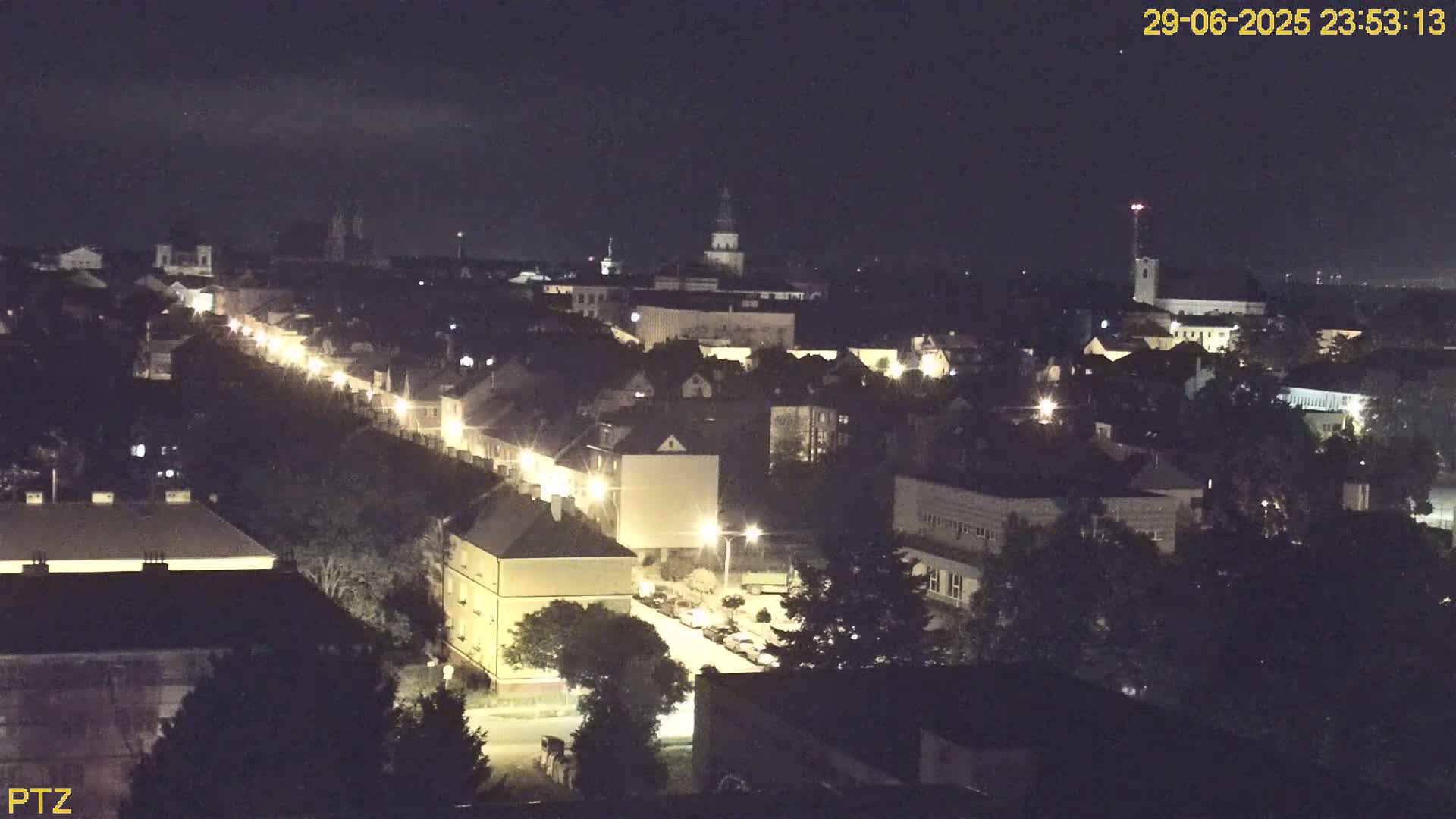 Kroměříž  PTZ Rotary Panaromic Skyline Live Cam - Kromeriz, Zlin, Czechia