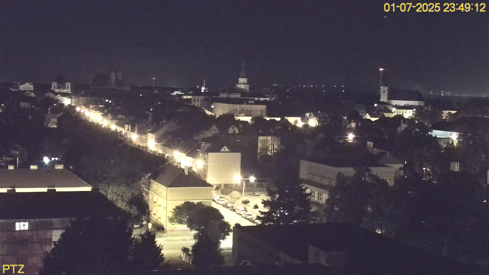Kroměříž  PTZ Rotary Panaromic Skyline Live Cam - Kromeriz, Zlin, Czechia