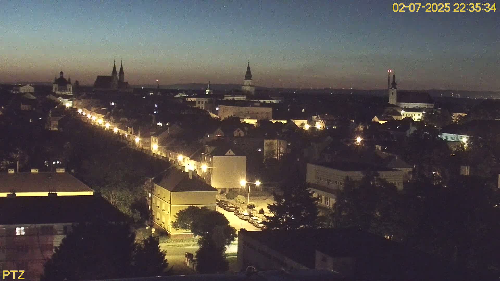 Kroměříž  PTZ Rotary Panaromic Skyline Live Cam - Kromeriz, Zlin, Czechia