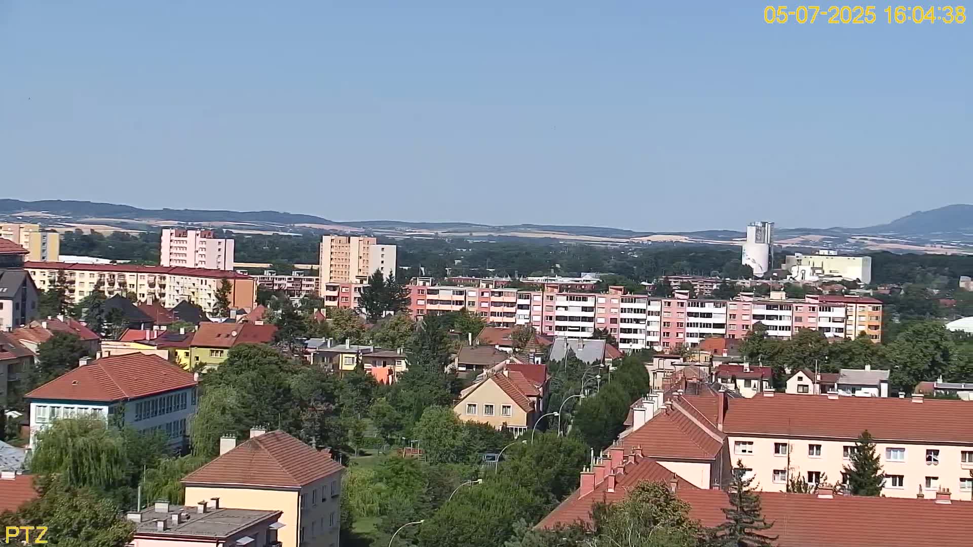 Kroměříž  PTZ Rotary Panaromic Skyline Live Cam - Kromeriz, Zlin, Czechia