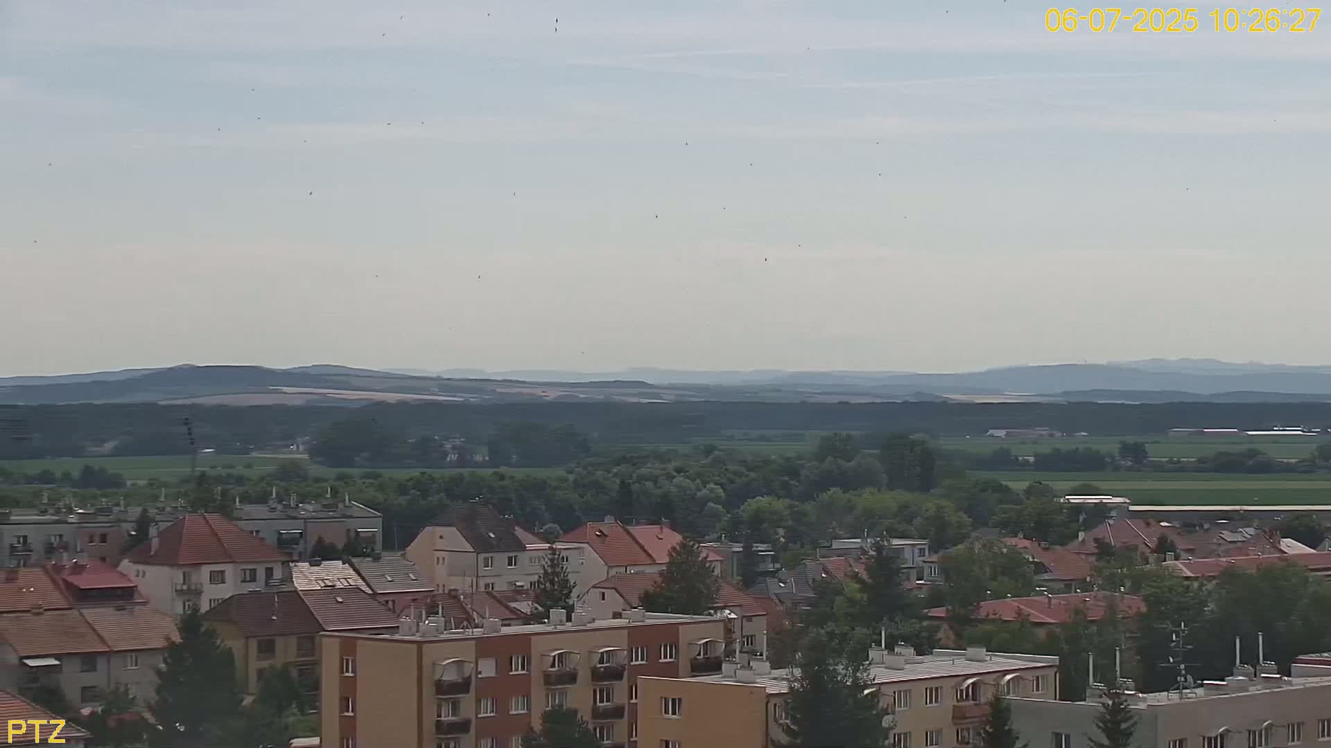 Kroměříž  PTZ Rotary Panaromic Skyline Live Cam - Kromeriz, Zlin, Czechia