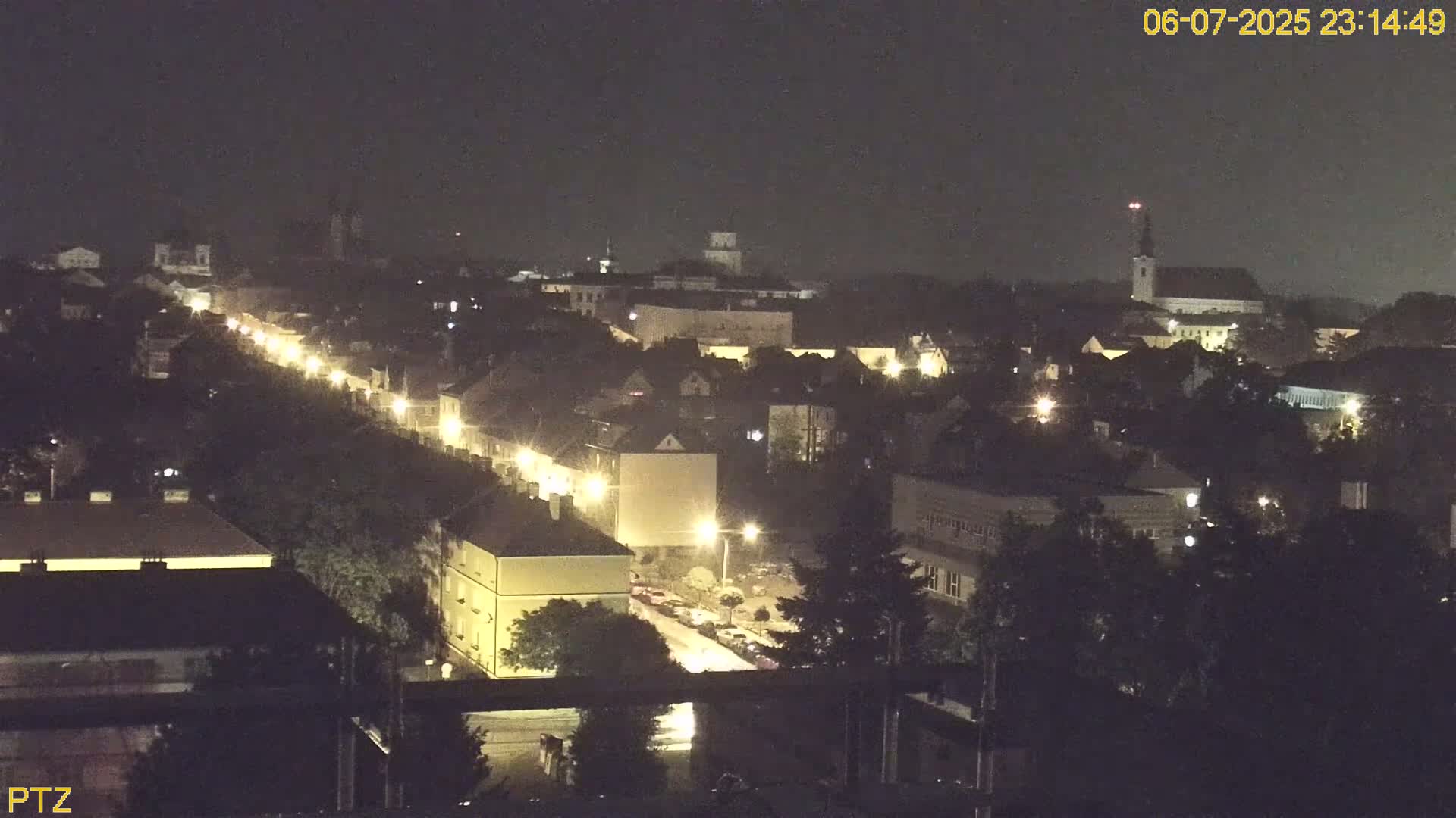 Kroměříž  PTZ Rotary Panaromic Skyline Live Cam - Kromeriz, Zlin, Czechia