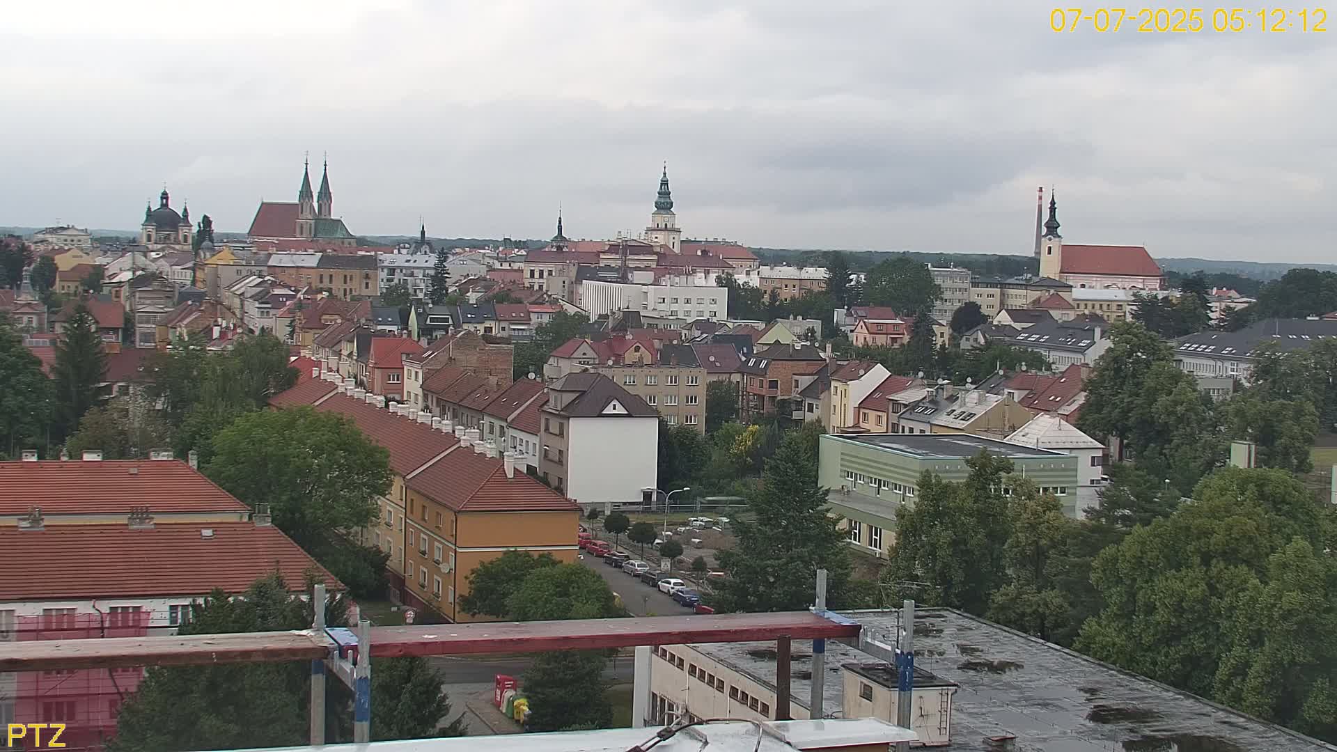 Kroměříž  PTZ Rotary Panaromic Skyline Live Cam - Kromeriz, Zlin, Czechia