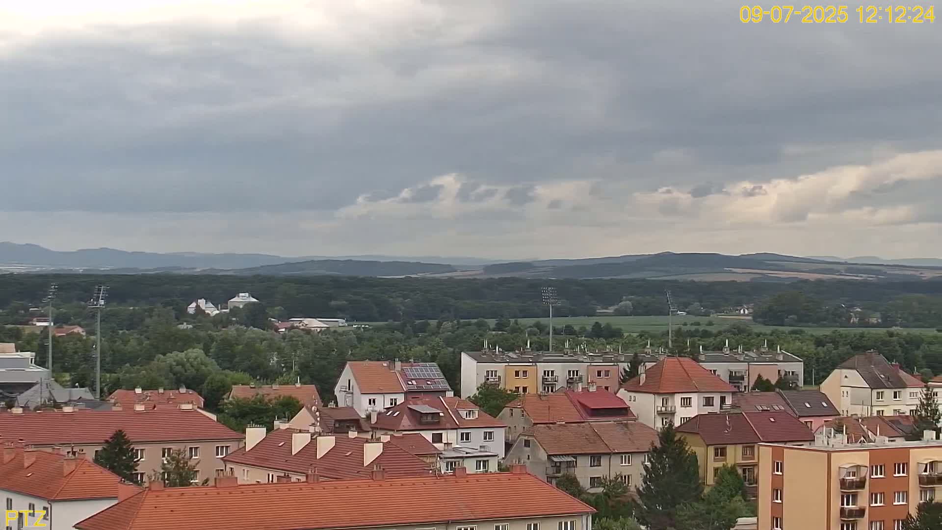 Kroměříž  PTZ Rotary Panaromic Skyline Live Cam - Kromeriz, Zlin, Czechia