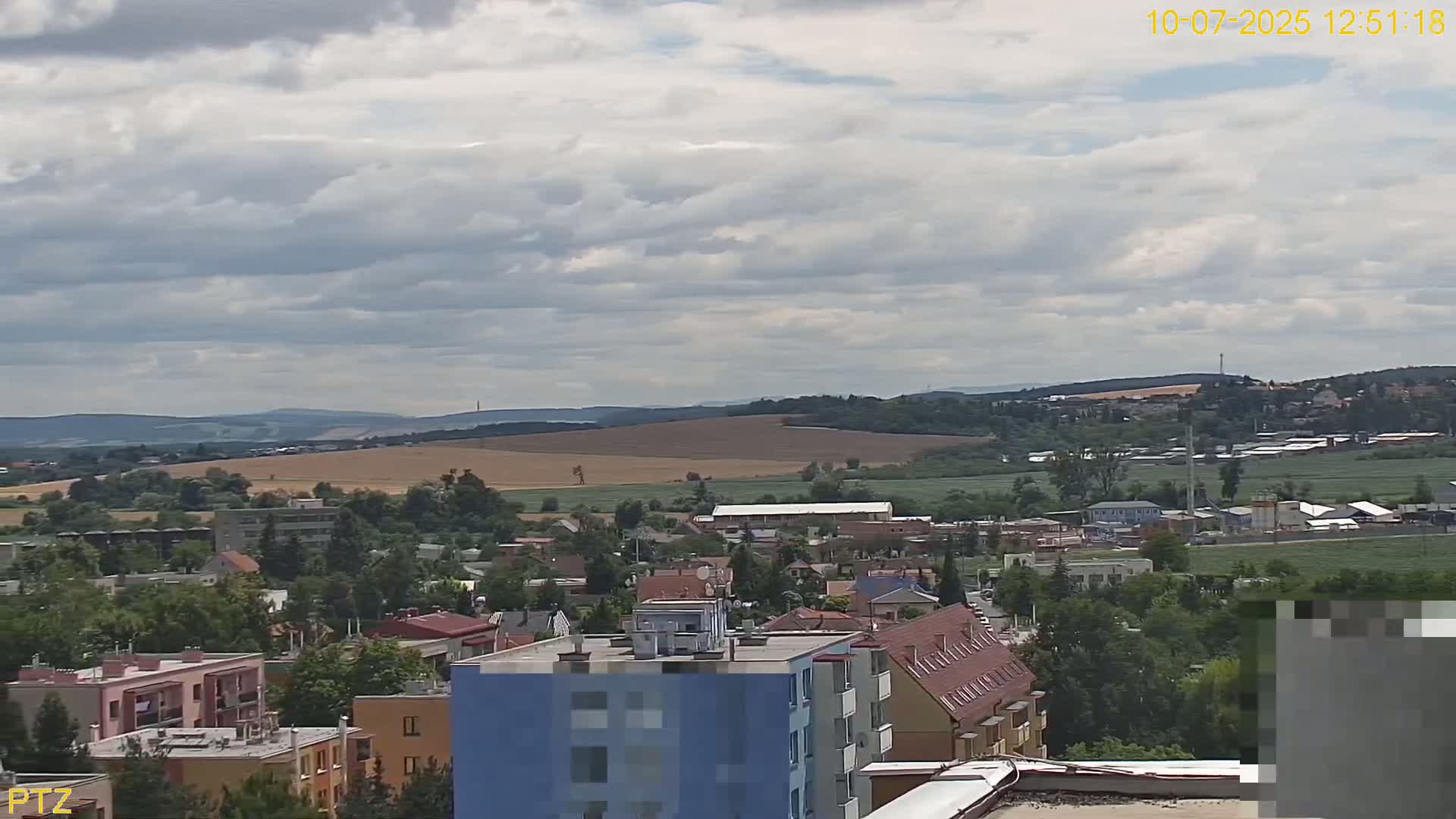 Kroměříž  PTZ Rotary Panaromic Skyline Live Cam - Kromeriz, Zlin, Czechia