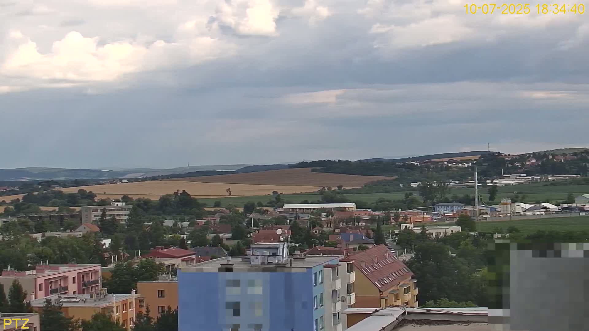 Kroměříž  PTZ Rotary Panaromic Skyline Live Cam - Kromeriz, Zlin, Czechia