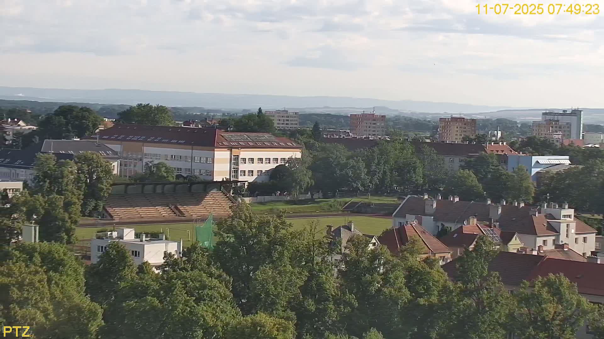 Kroměříž  PTZ Rotary Panaromic Skyline Live Cam - Kromeriz, Zlin, Czechia
