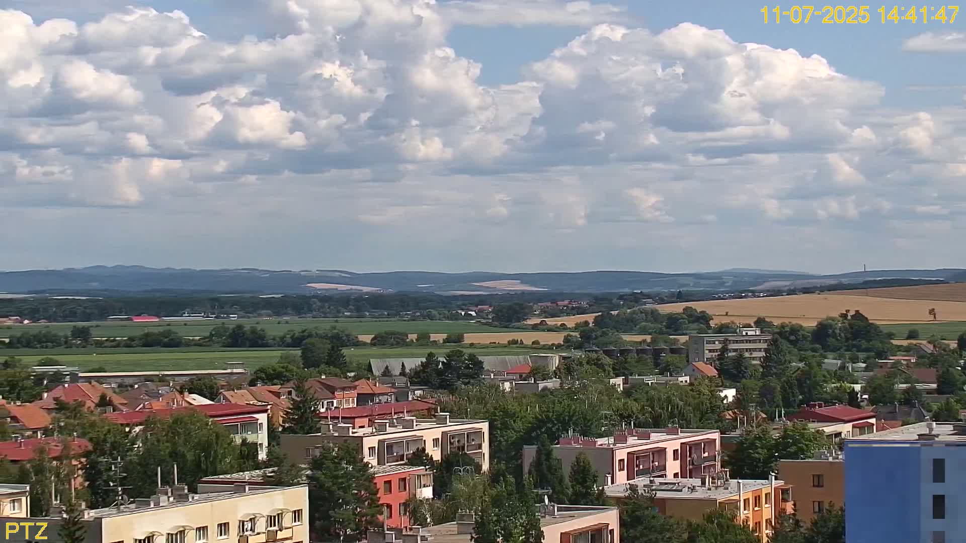 Kroměříž  PTZ Rotary Panaromic Skyline Live Cam - Kromeriz, Zlin, Czechia