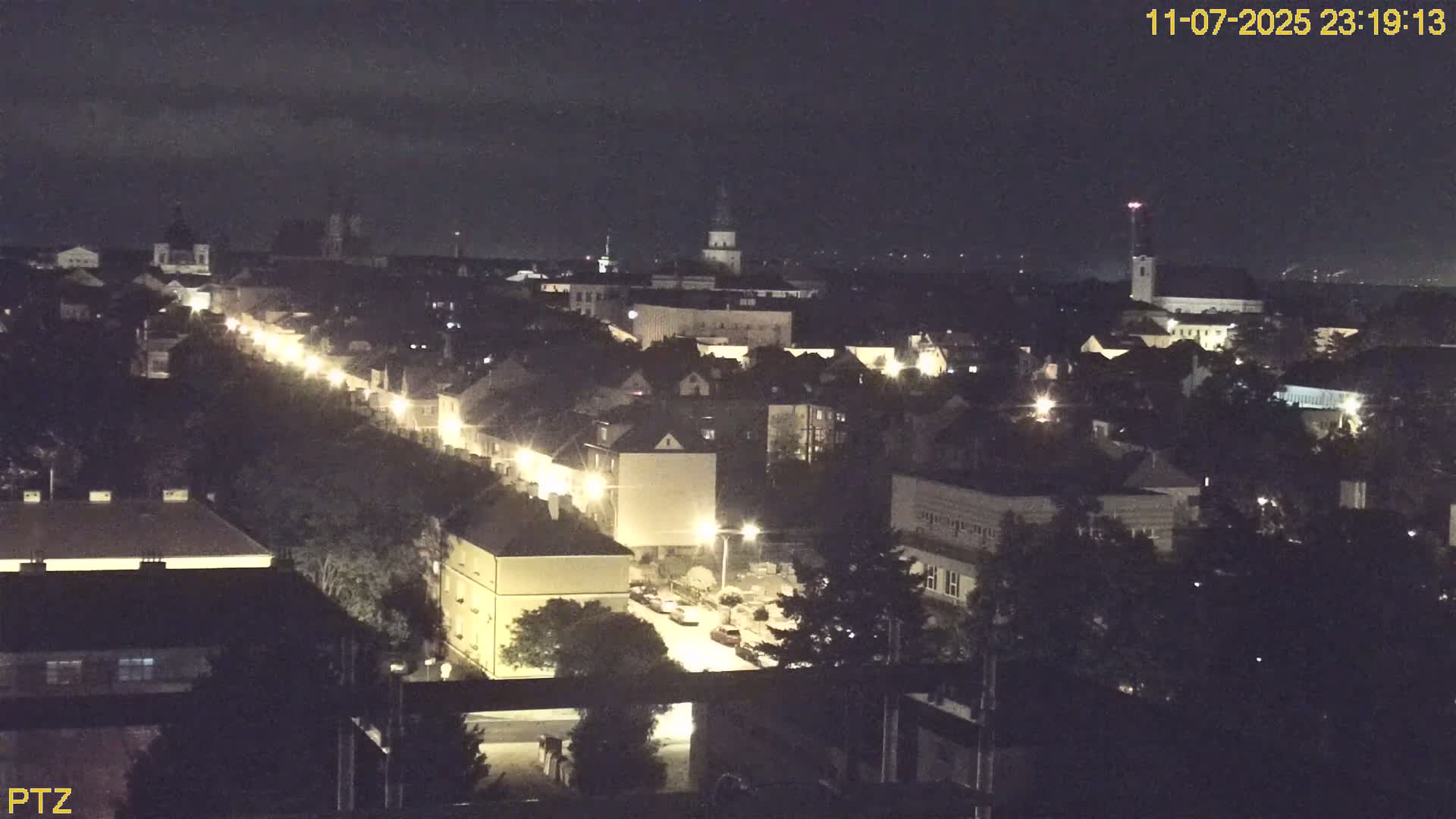 Kroměříž  PTZ Rotary Panaromic Skyline Live Cam - Kromeriz, Zlin, Czechia