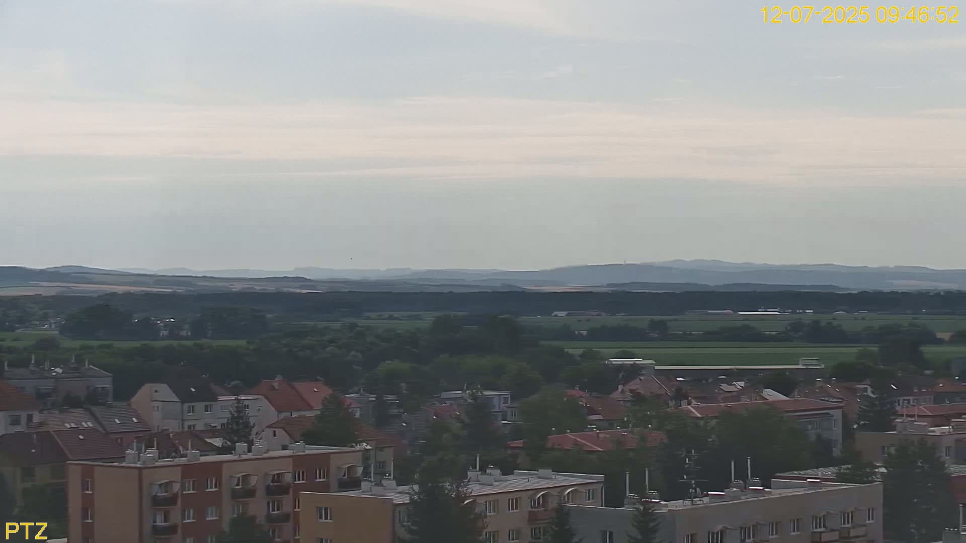 Kroměříž  PTZ Rotary Panaromic Skyline Live Cam - Kromeriz, Zlin, Czechia