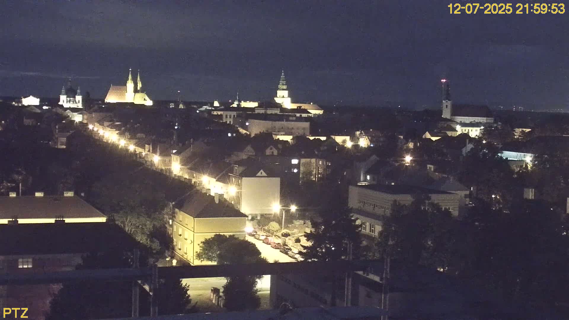 Kroměříž  PTZ Rotary Panaromic Skyline Live Cam - Kromeriz, Zlin, Czechia