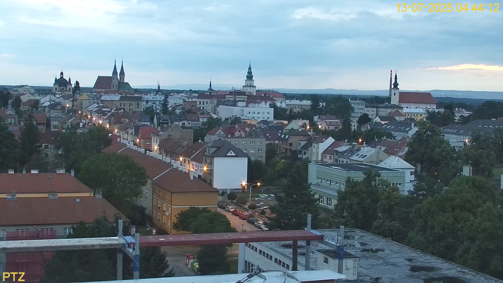 Kroměříž  PTZ Rotary Panaromic Skyline Live Cam - Kromeriz, Zlin, Czechia