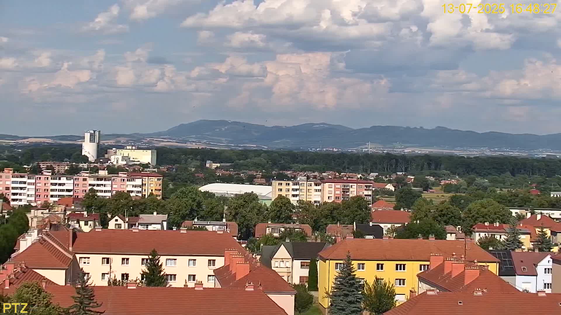 Kroměříž  PTZ Rotary Panaromic Skyline Live Cam - Kromeriz, Zlin, Czechia