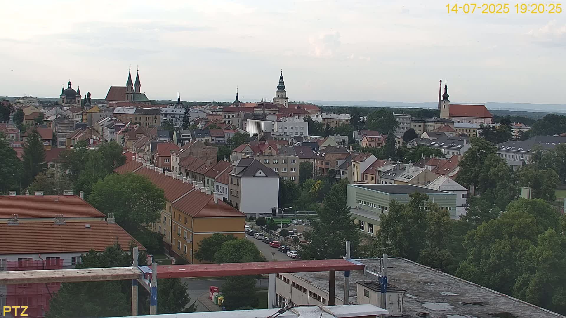 Kroměříž  PTZ Rotary Panaromic Skyline Live Cam - Kromeriz, Zlin, Czechia