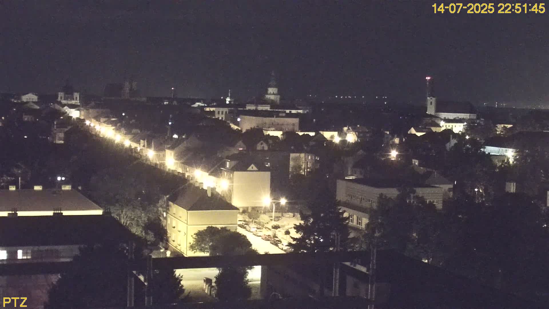 Kroměříž  PTZ Rotary Panaromic Skyline Live Cam - Kromeriz, Zlin, Czechia