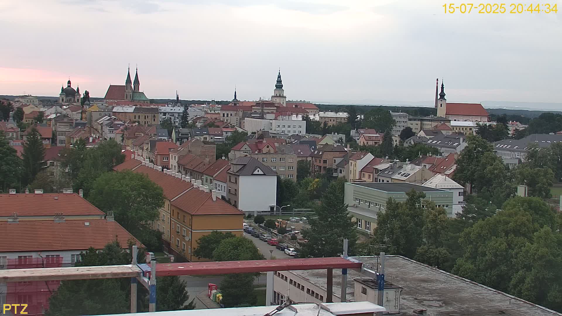 Kroměříž  PTZ Rotary Panaromic Skyline Live Cam - Kromeriz, Zlin, Czechia