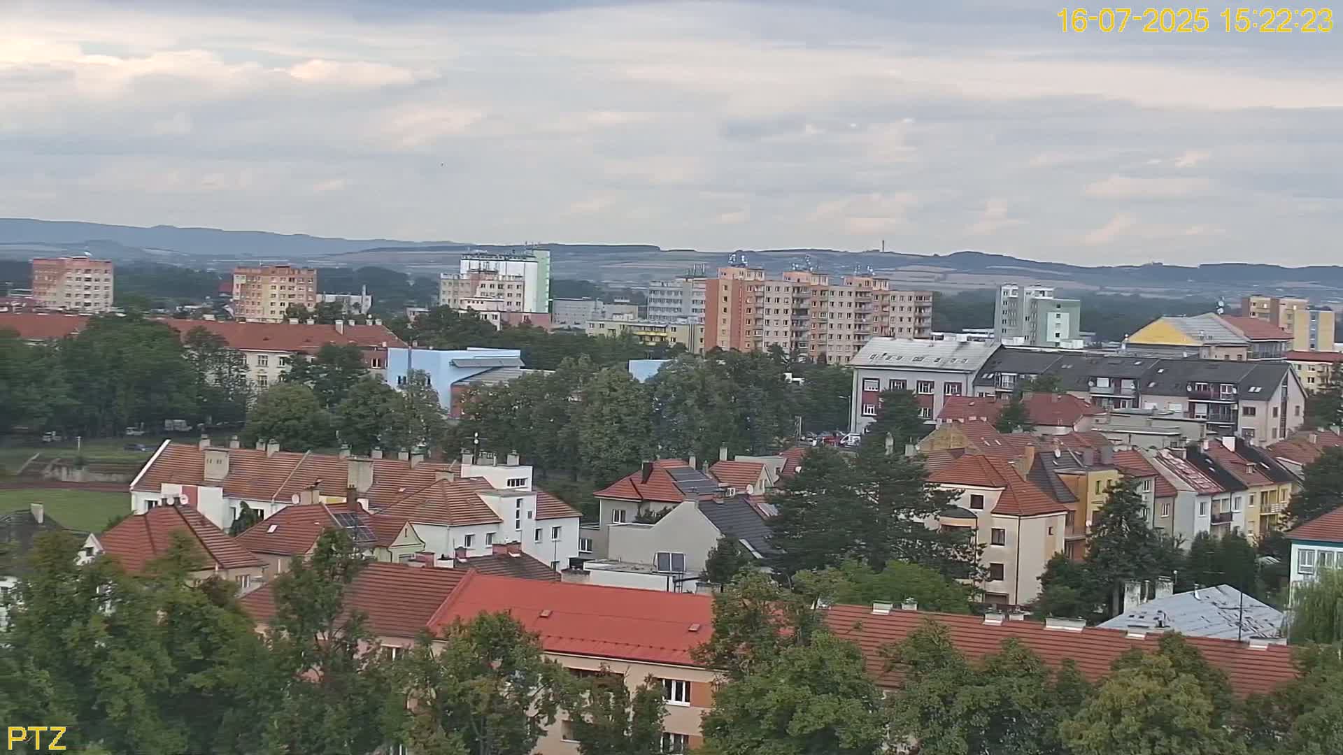 Kroměříž  PTZ Rotary Panaromic Skyline Live Cam - Kromeriz, Zlin, Czechia