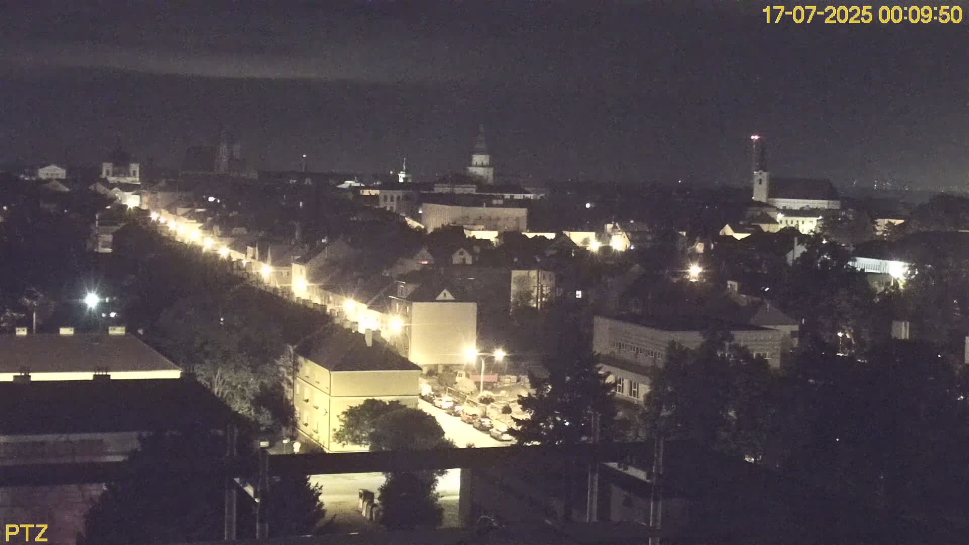 Kroměříž  PTZ Rotary Panaromic Skyline Live Cam - Kromeriz, Zlin, Czechia