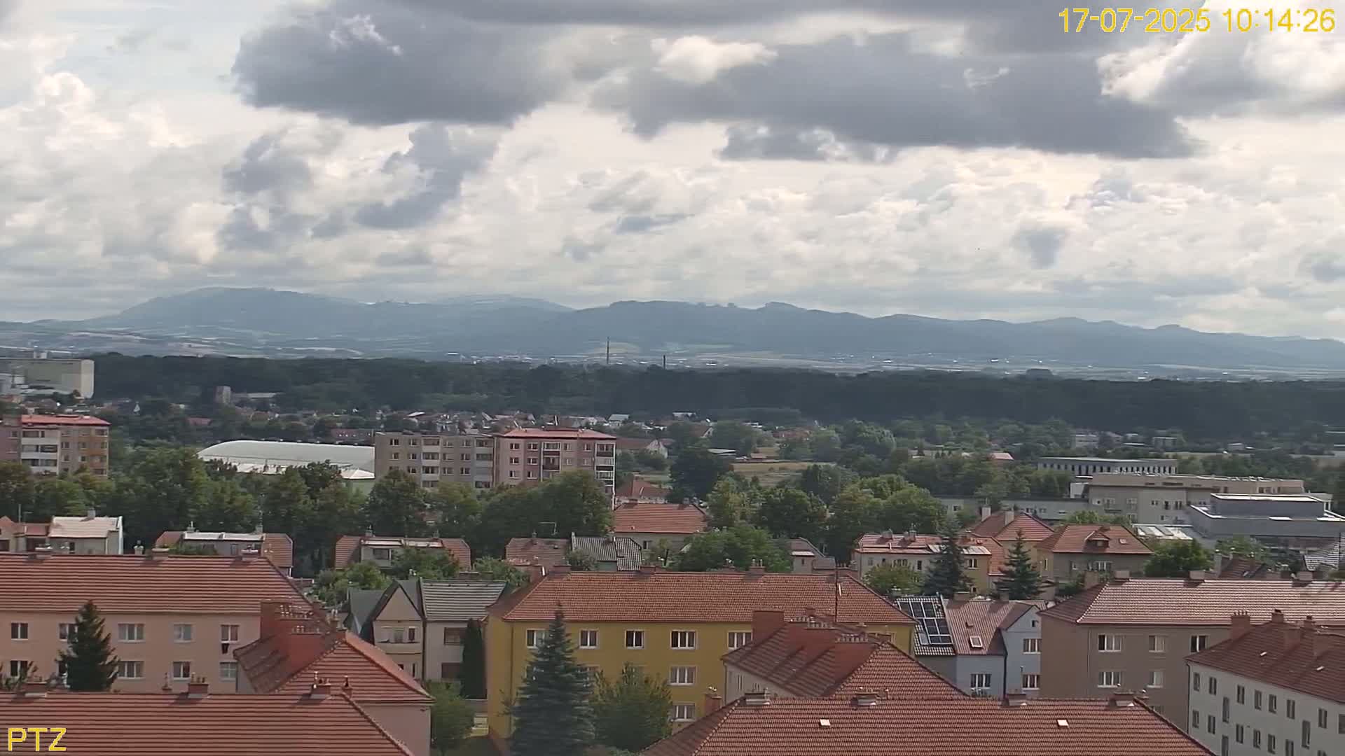 Kroměříž  PTZ Rotary Panaromic Skyline Live Cam - Kromeriz, Zlin, Czechia