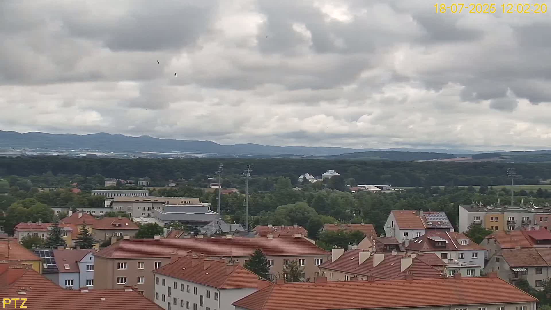 Kroměříž  PTZ Rotary Panaromic Skyline Live Cam - Kromeriz, Zlin, Czechia