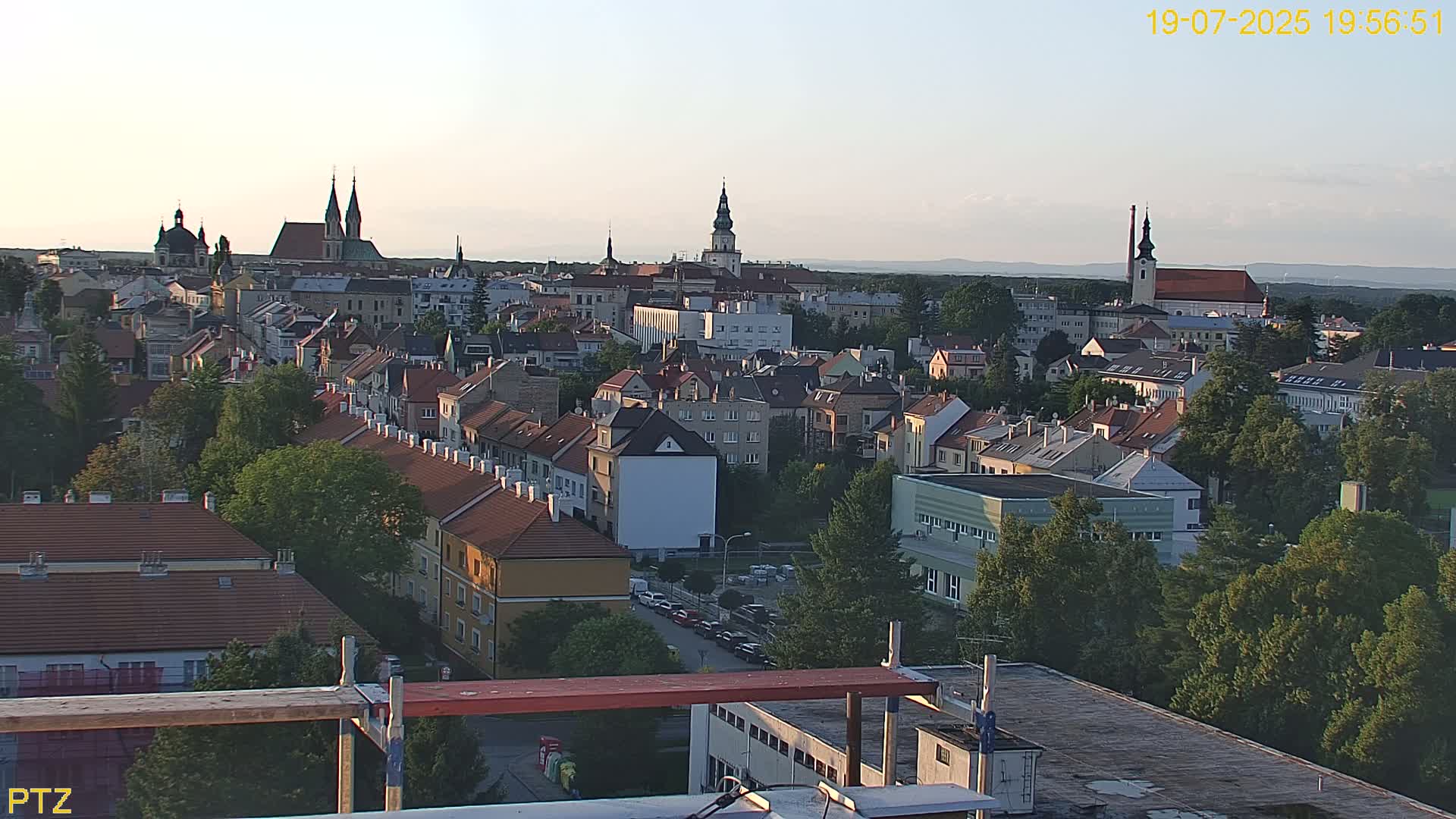 Kroměříž  PTZ Rotary Panaromic Skyline Live Cam - Kromeriz, Zlin, Czechia