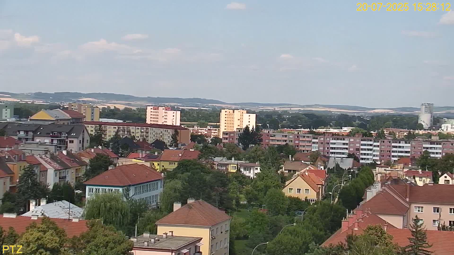 Kroměříž  PTZ Rotary Panaromic Skyline Live Cam - Kromeriz, Zlin, Czechia