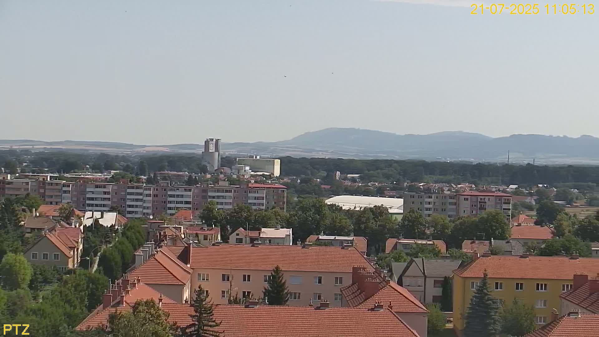 Kroměříž  PTZ Rotary Panaromic Skyline Live Cam - Kromeriz, Zlin, Czechia
