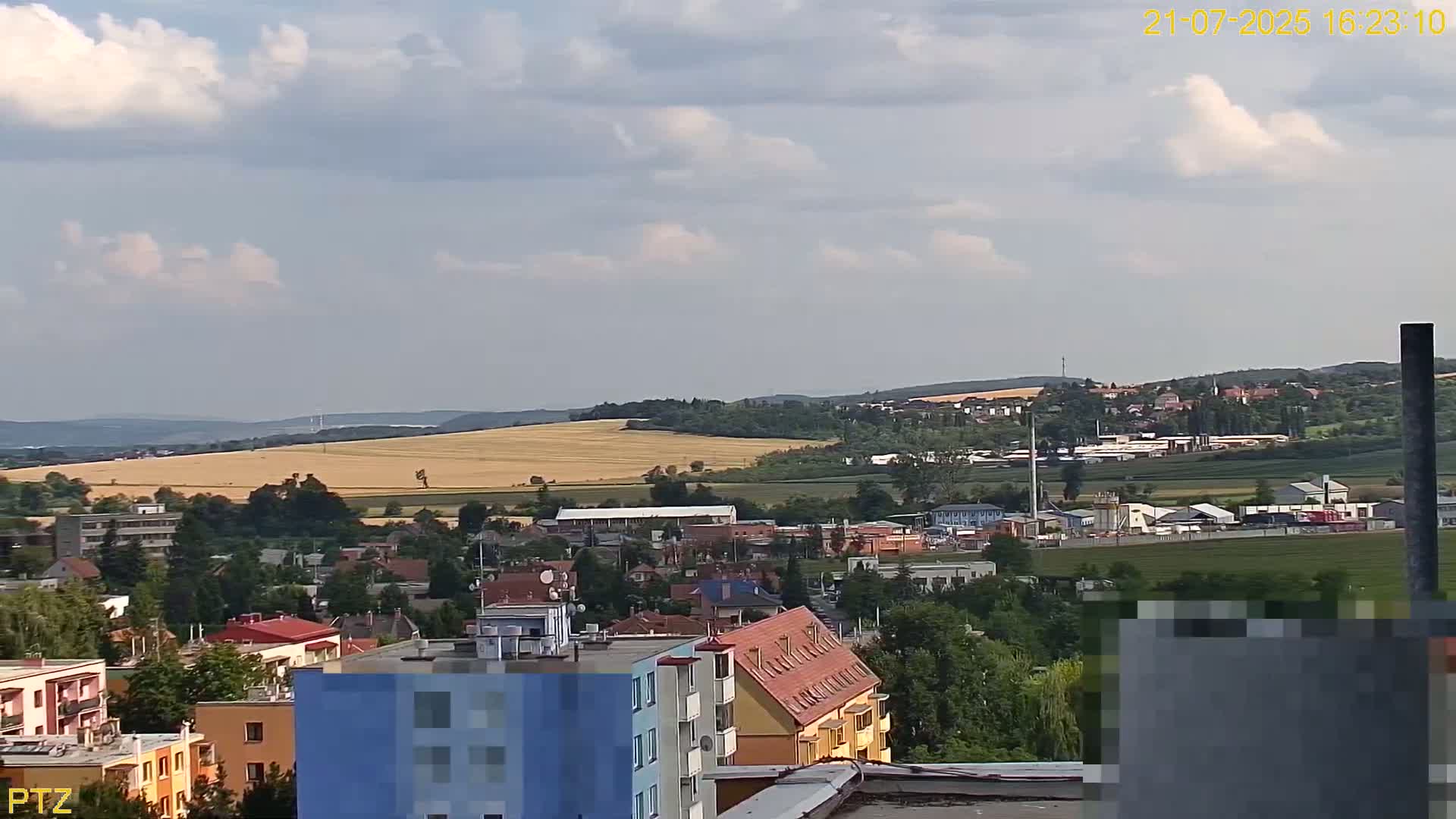 Kroměříž  PTZ Rotary Panaromic Skyline Live Cam - Kromeriz, Zlin, Czechia