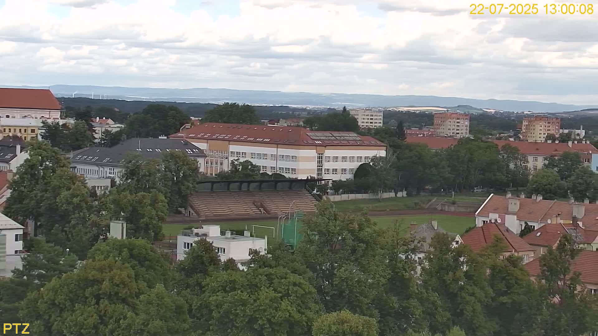 Kroměříž  PTZ Rotary Panaromic Skyline Live Cam - Kromeriz, Zlin, Czechia