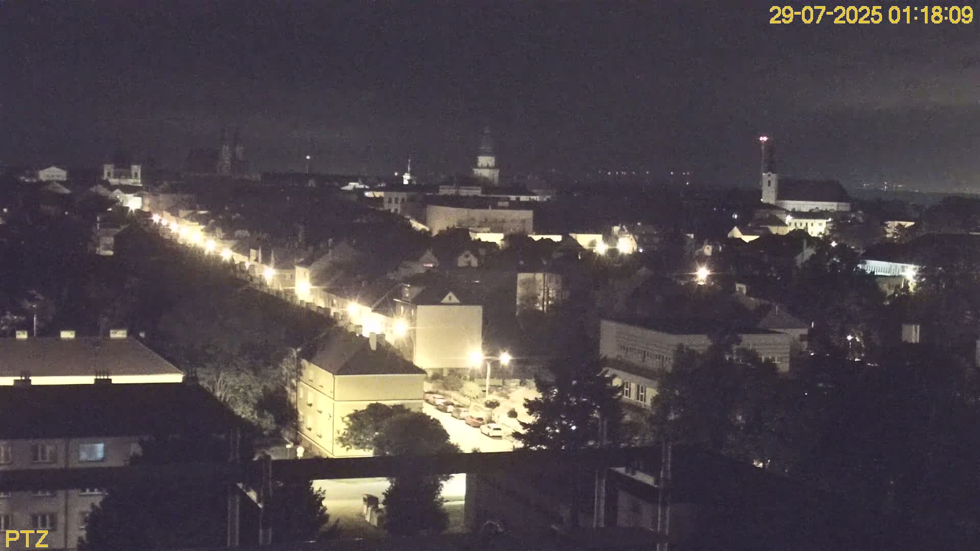 Kroměříž  PTZ Rotary Panaromic Skyline Live Cam - Kromeriz, Zlin, Czechia
