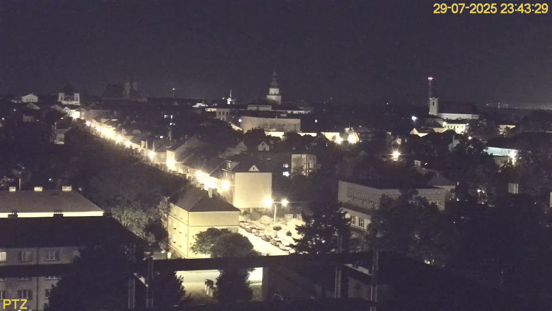 Kroměříž  PTZ Rotary Panaromic Skyline Live Cam - Kromeriz, Zlin, Czechia