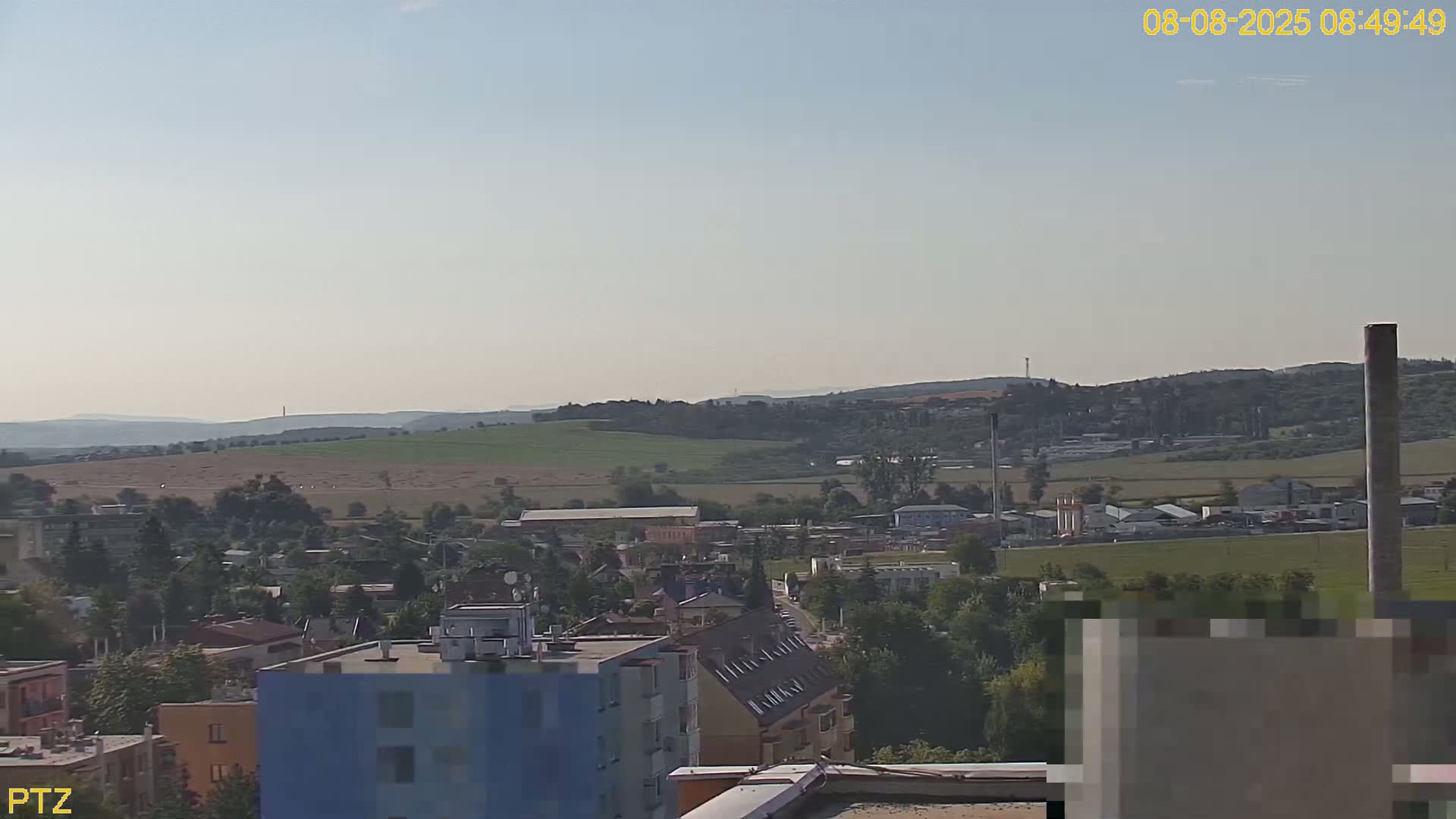 Kroměříž  PTZ Rotary Panaromic Skyline Live Cam - Kromeriz, Zlin, Czechia