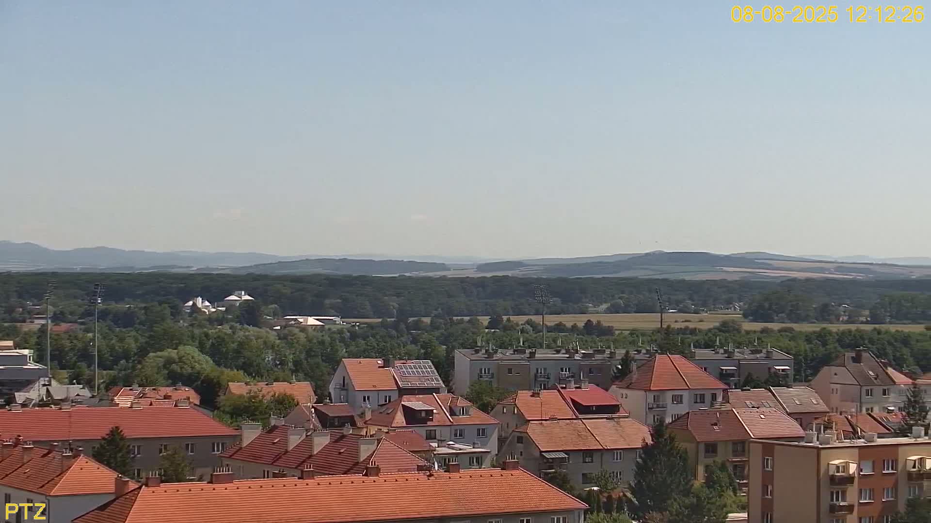 Kroměříž  PTZ Rotary Panaromic Skyline Live Cam - Kromeriz, Zlin, Czechia