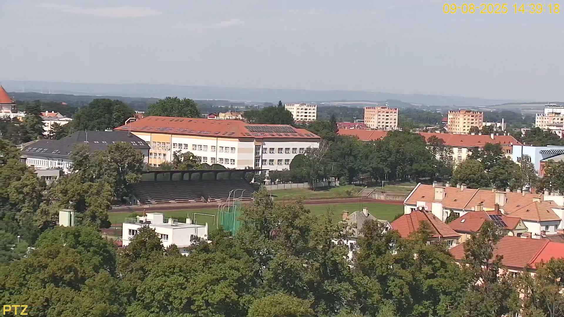 Kroměříž  PTZ Rotary Panaromic Skyline Live Cam - Kromeriz, Zlin, Czechia