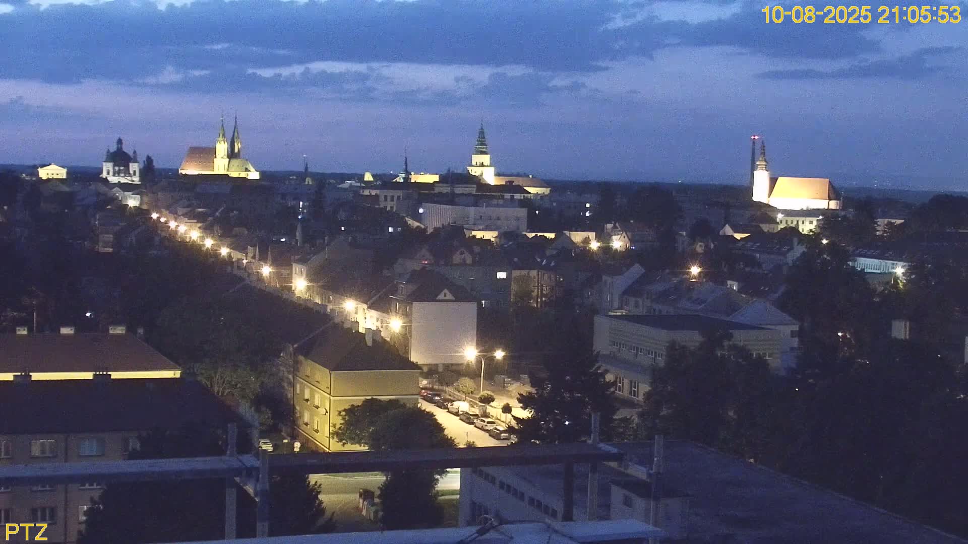 Kroměříž  PTZ Rotary Panaromic Skyline Live Cam - Kromeriz, Zlin, Czechia