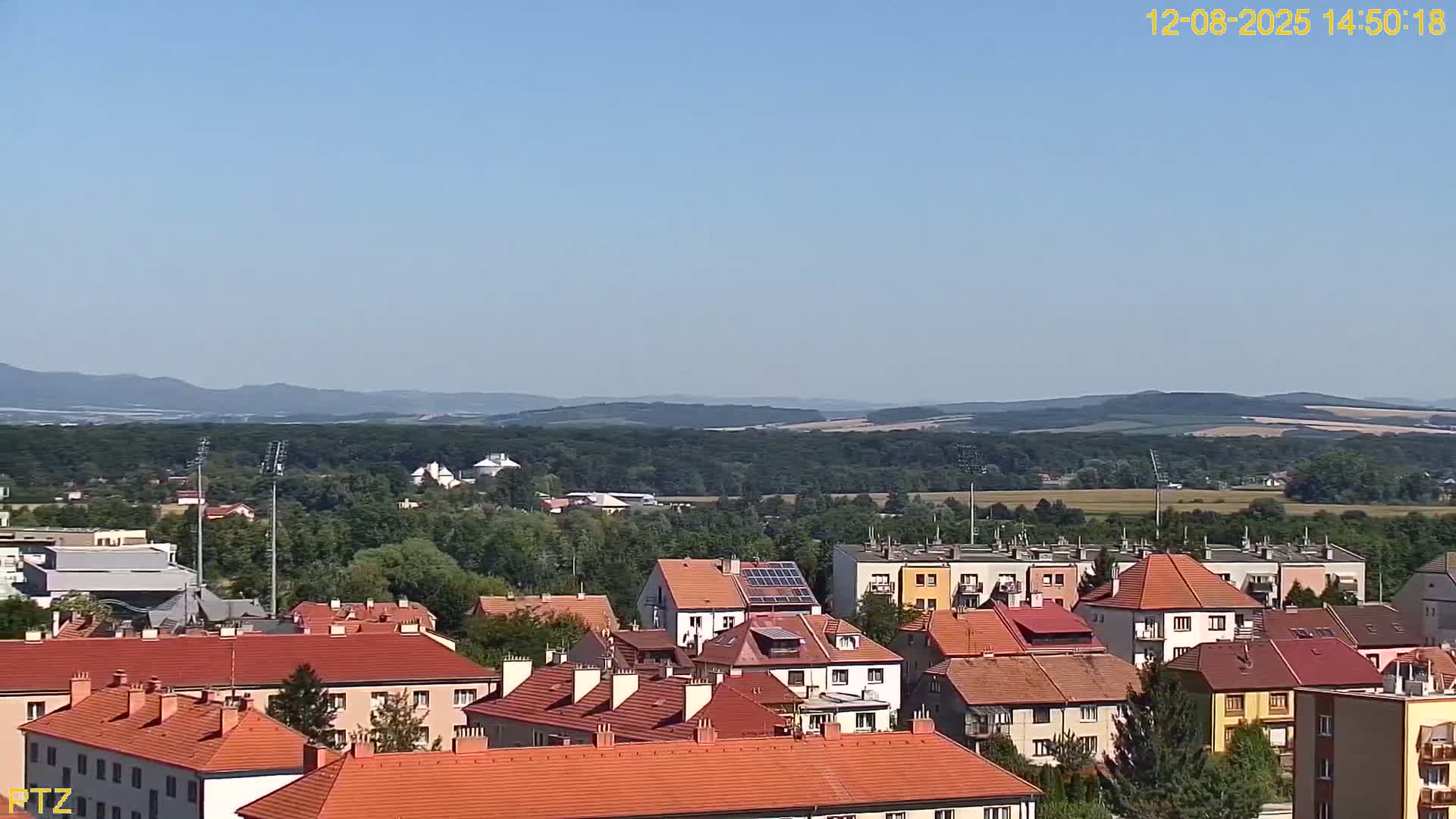 Kroměříž  PTZ Rotary Panaromic Skyline Live Cam - Kromeriz, Zlin, Czechia