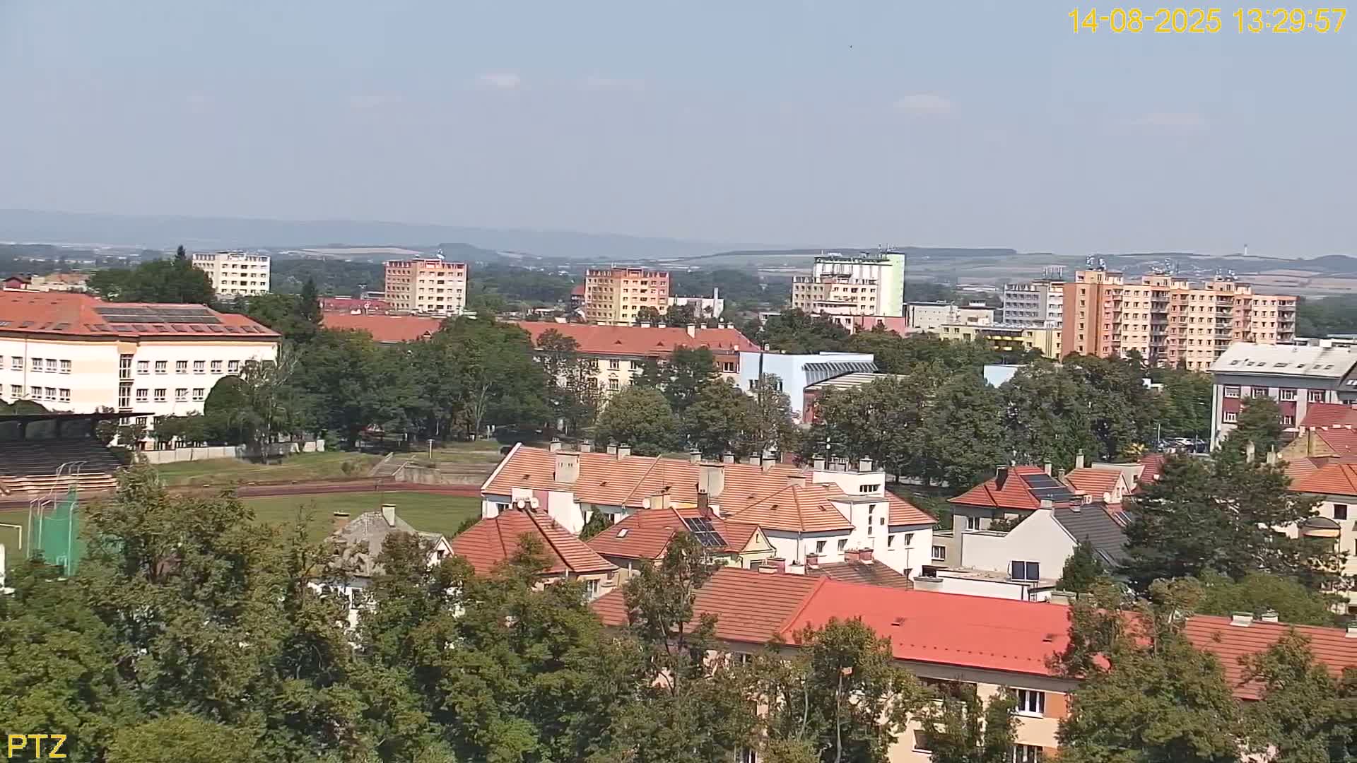 Kroměříž  PTZ Rotary Panaromic Skyline Live Cam - Kromeriz, Zlin, Czechia