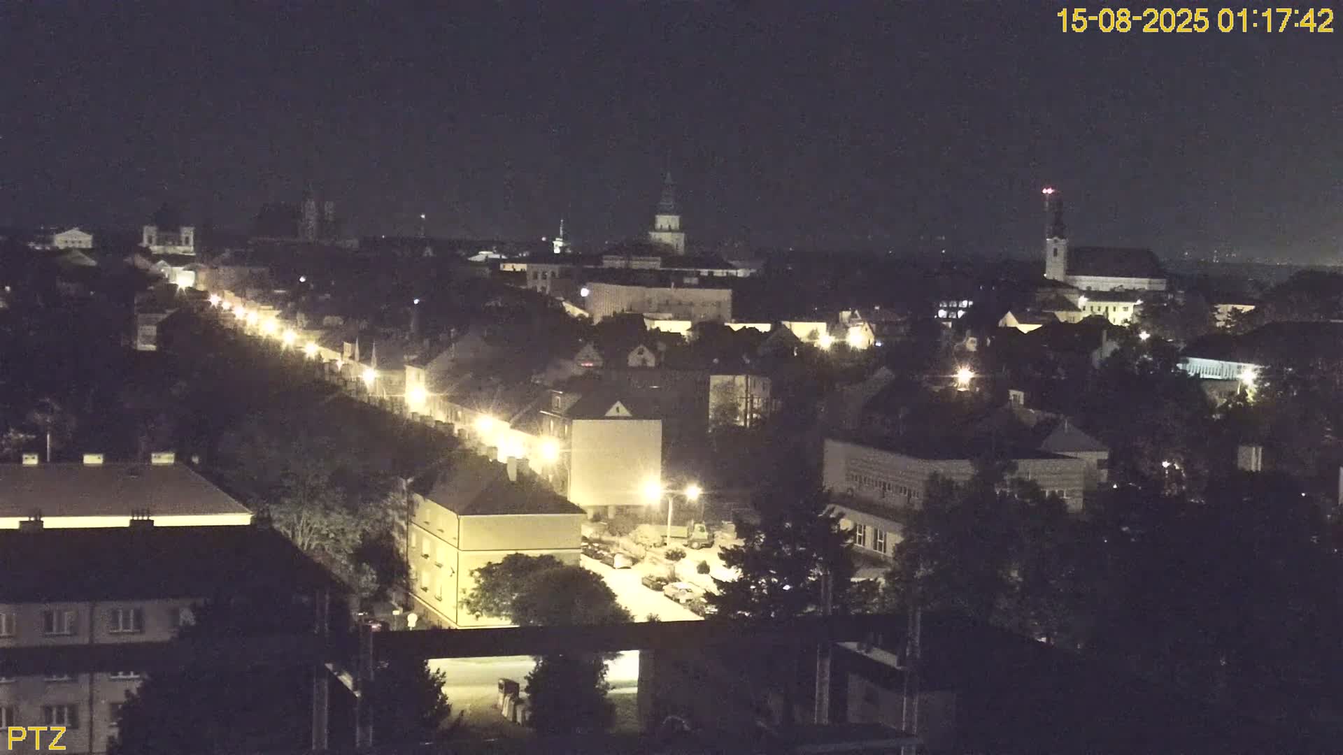 Kroměříž  PTZ Rotary Panaromic Skyline Live Cam - Kromeriz, Zlin, Czechia
