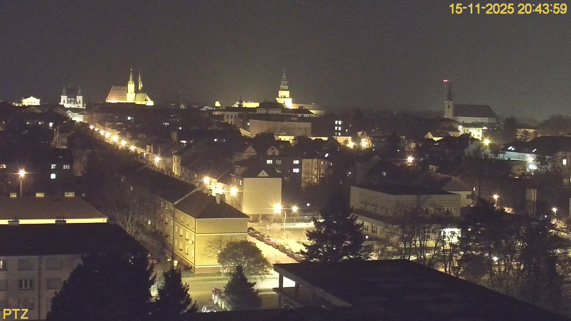 Kroměříž  PTZ Rotary Panaromic Skyline Live Cam - Kromeriz, Zlin, Czechia