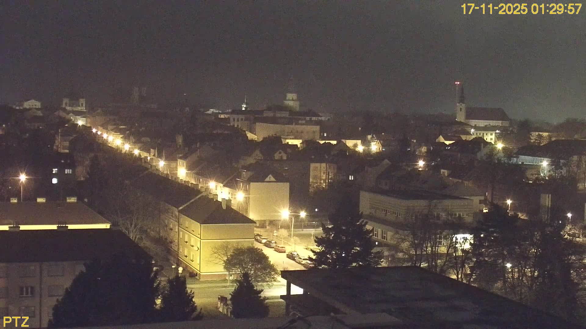 Kroměříž  PTZ Rotary Panaromic Skyline Live Cam - Kromeriz, Zlin, Czechia