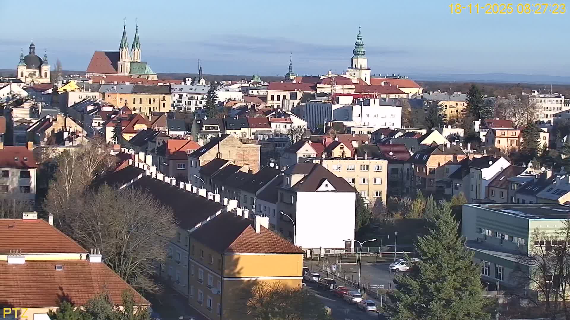 Kroměříž  PTZ Rotary Panaromic Skyline Live Cam - Kromeriz, Zlin, Czechia
